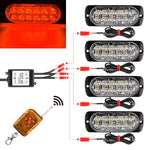 Luce stroboscopica LED 18W 12V-24V 12 LED 16 modalità wireless