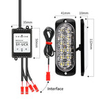 Luce stroboscopica LED 18W 12V-24V 12 LED 16 modalità wireless