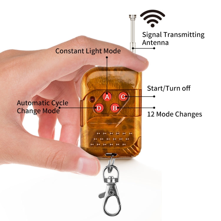 Luce stroboscopica LED 18W 12V-24V 12 LED 16 modalità wireless
