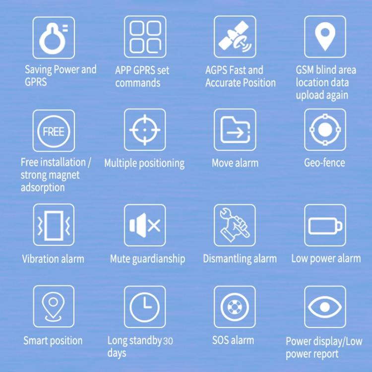 TK600 2G GPS / GPRS / GSM Tracker GPS per tracciamento di veicoli per camion per auto in tempo reale magnetico potente, TK600