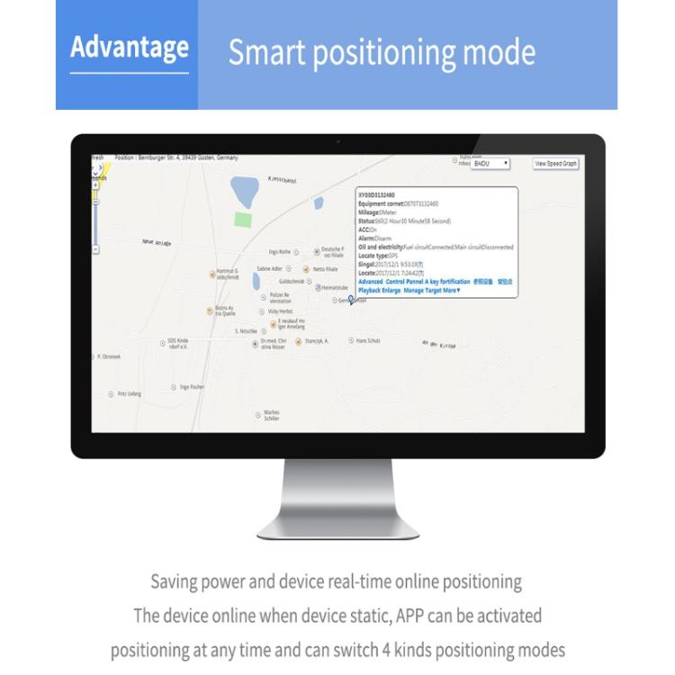 TK600 2G GPS / GPRS / GSM Tracker GPS per tracciamento di veicoli per camion per auto in tempo reale magnetico potente, TK600