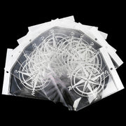 Adesivo decorativo casuale con motivo bussola per auto da 10 pezzi bianco, White