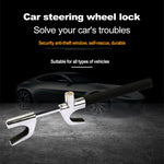 Antifurto per volante telescopico regolabile a forma di U per auto, without Safety Hammer
