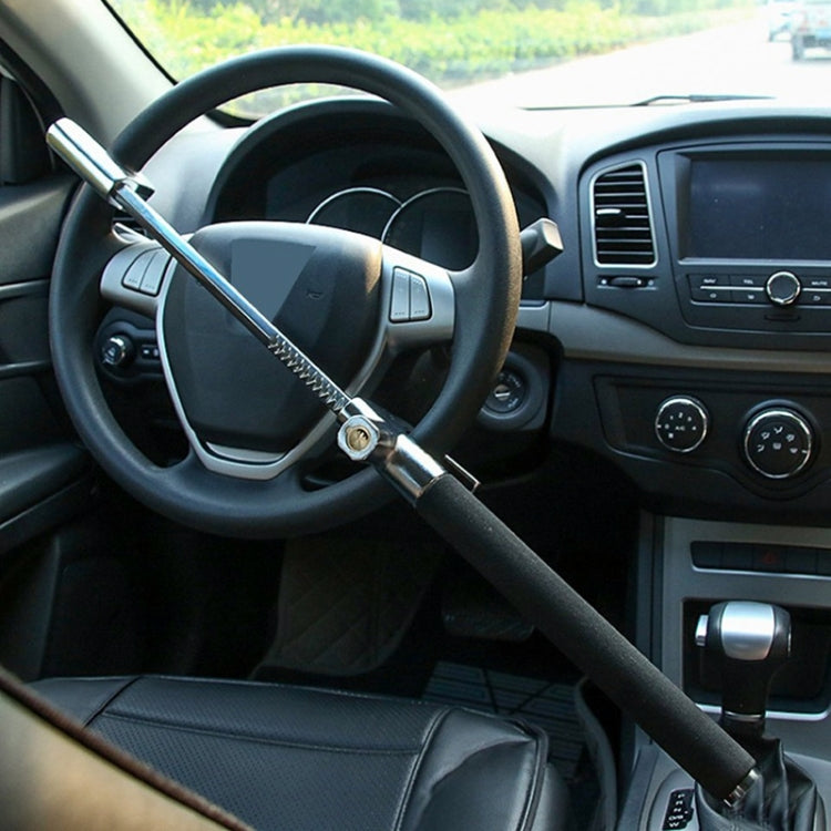 Antifurto per volante telescopico regolabile a forma di U per auto, without Safety Hammer