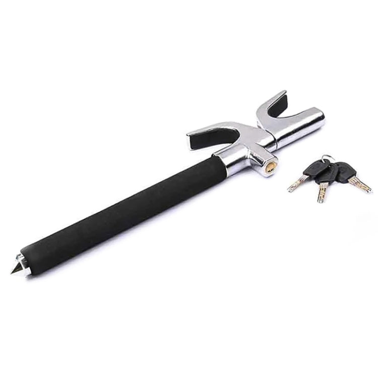 Blocco del volante telescopico regolabile a forma di U per auto, blocco cifrato antifurto con martello di sicurezza, with Safety Hammer