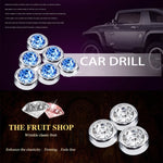 Set di adesivi con diamanti per auto 6 in 1, decorazione in cristallo di personalità