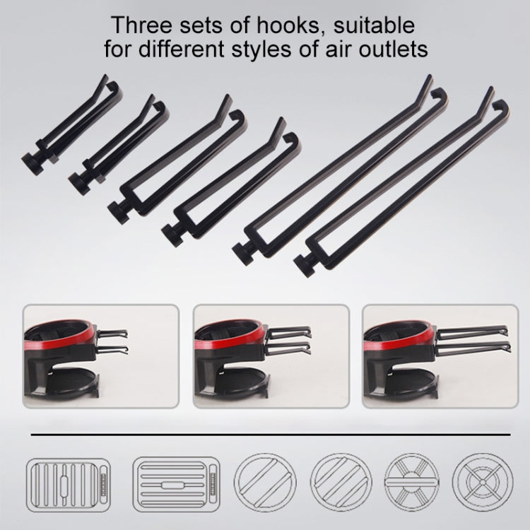 Supporto per telefono con supporto magnetico per tazza per bevande con presa d'aria per auto 2 in 1, 2 in 1 Phone Holder, 2 in 1 Phone Holder(Red)
