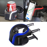 Supporto per telefono con supporto magnetico per tazza per bevande con presa d'aria per auto 2 in 1, 2 in 1 Phone Holder, 2 in 1 Phone Holder(Red)