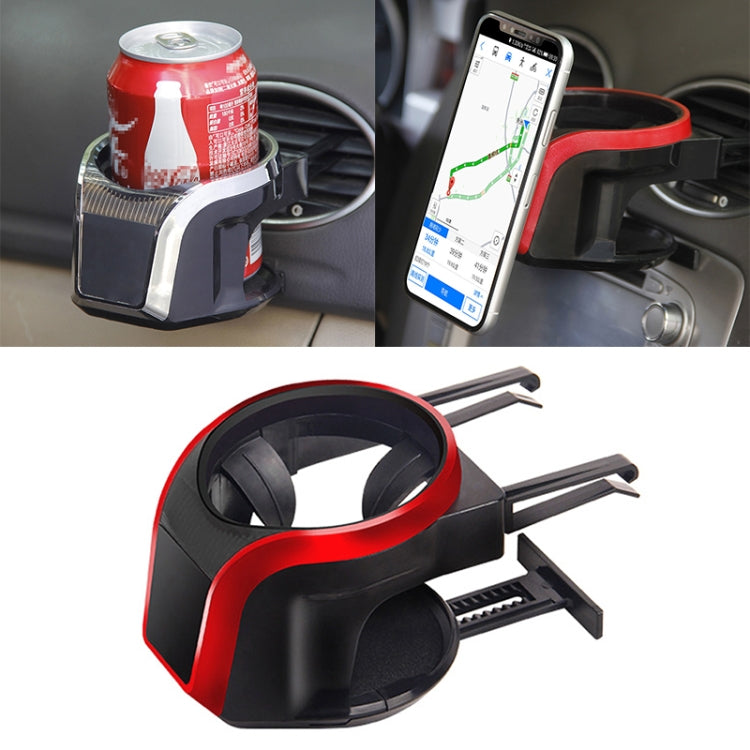 Supporto per telefono con supporto magnetico per tazza per bevande con presa d'aria per auto 2 in 1, 2 in 1 Phone Holder, 2 in 1 Phone Holder(Red)