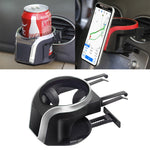 Supporto per telefono con supporto magnetico per tazza per bevande con presa d'aria per auto 2 in 1, 2 in 1 Phone Holder, 2 in 1 Phone Holder(Red)