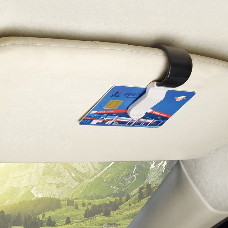 Clip multifunzionale per l'archiviazione delle fatture della carta del supporto per occhiali da auto