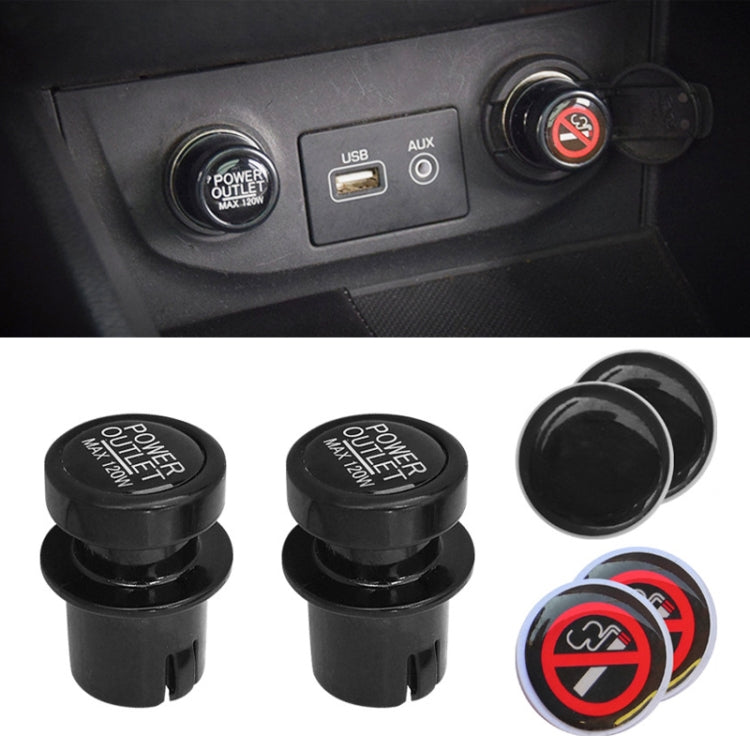 2 pezzi/set tappo antipolvere per accendisigari per auto, Car Cigarette Lighter Dust Cover