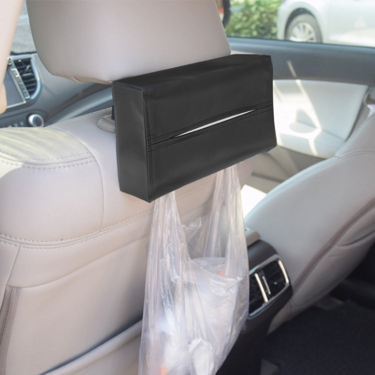 Scatola per fazzoletti in pelle PU per auto, dimensioni: 24x13x5 cm, Car Tissue Box