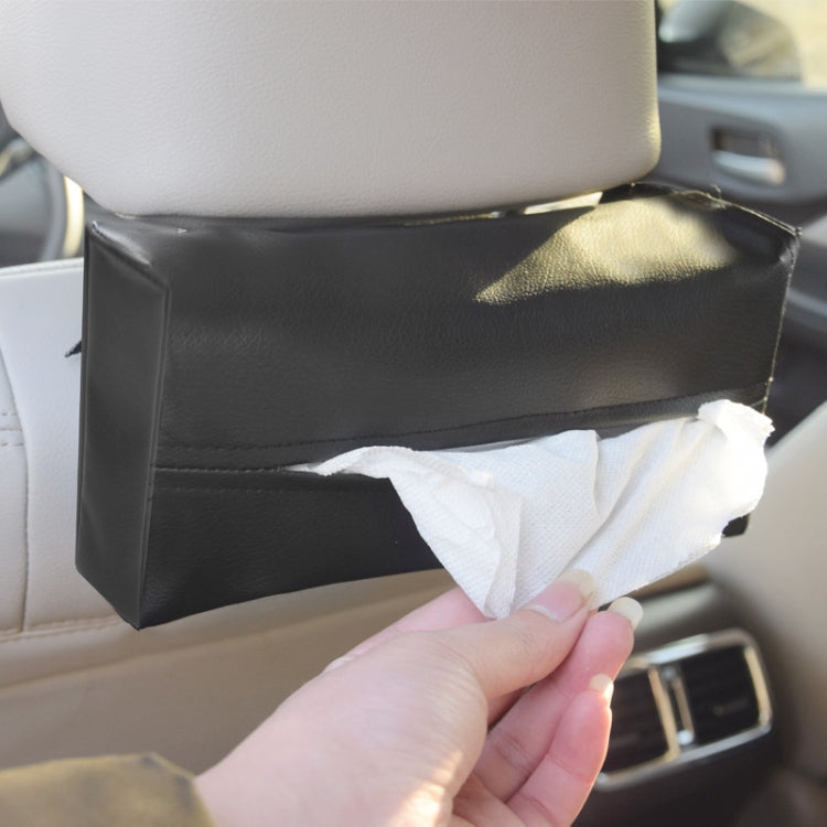 Scatola per fazzoletti in pelle PU per auto, dimensioni: 24x13x5 cm, Car Tissue Box