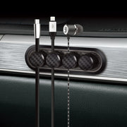 Scatola portaoggetti per cavo con morsetto magnetico in fibra di carbonio per auto Organizzatore creativo per hub desktop, Desktop Hub Organizer