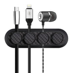Scatola portaoggetti per cavo con morsetto magnetico in fibra di carbonio per auto Organizzatore creativo per hub desktop, Desktop Hub Organizer