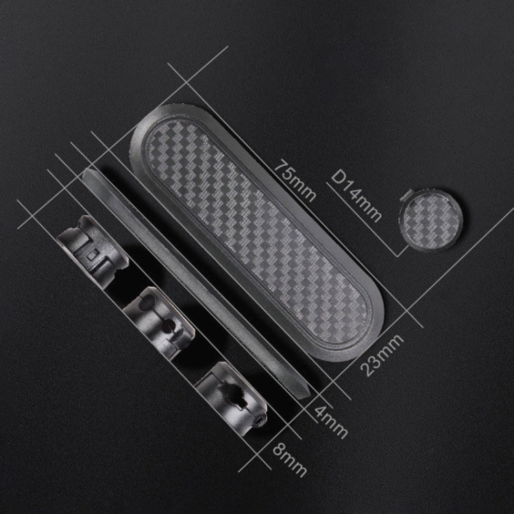 Scatola portaoggetti per cavo con morsetto magnetico in fibra di carbonio per auto Organizzatore creativo per hub desktop, Desktop Hub Organizer