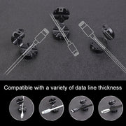 Scatola portaoggetti per cavo con morsetto magnetico in fibra di carbonio per auto Organizzatore creativo per hub desktop, Desktop Hub Organizer