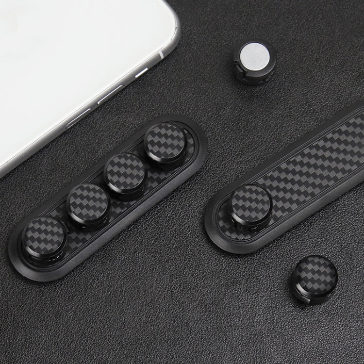 Scatola portaoggetti per cavo con morsetto magnetico in fibra di carbonio per auto Organizzatore creativo per hub desktop, Desktop Hub Organizer