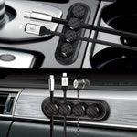 Scatola portaoggetti per cavo con morsetto magnetico in fibra di carbonio per auto Organizzatore creativo per hub desktop, Desktop Hub Organizer