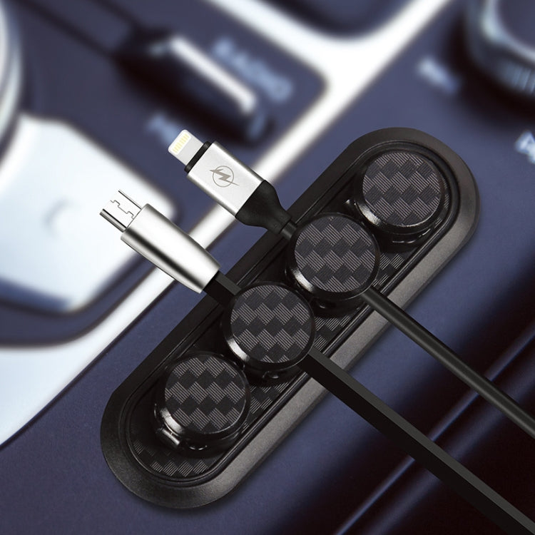 Scatola portaoggetti per cavo con morsetto magnetico in fibra di carbonio per auto Organizzatore creativo per hub desktop, Desktop Hub Organizer