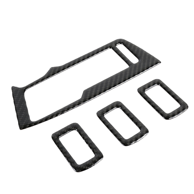 Adesivo decorativo per pannello sollevatore in vetro per finestrini in fibra di carbonio per auto per Volkswagen Tiguan L, Window Glass Lifter