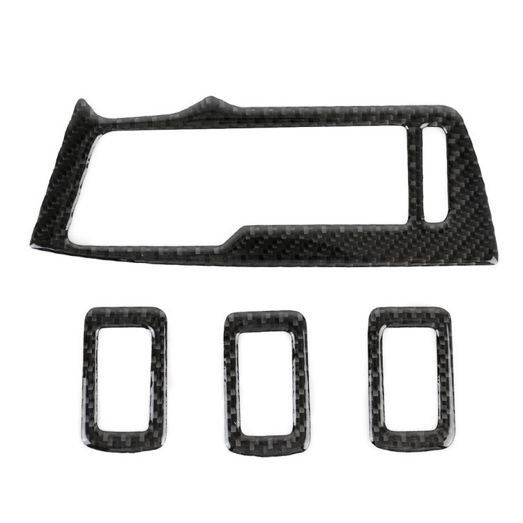 Adesivo decorativo per pannello sollevatore in vetro per finestrini in fibra di carbonio per auto per Volkswagen Tiguan L, Window Glass Lifter