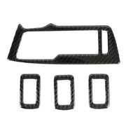 Adesivo decorativo per pannello sollevatore in vetro per finestrini in fibra di carbonio per auto per Volkswagen Tiguan L, Window Glass Lifter