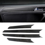 Adesivo decorativo per pannello porta in fibra di carbonio per Volkswagen Tiguan L, Door Panel