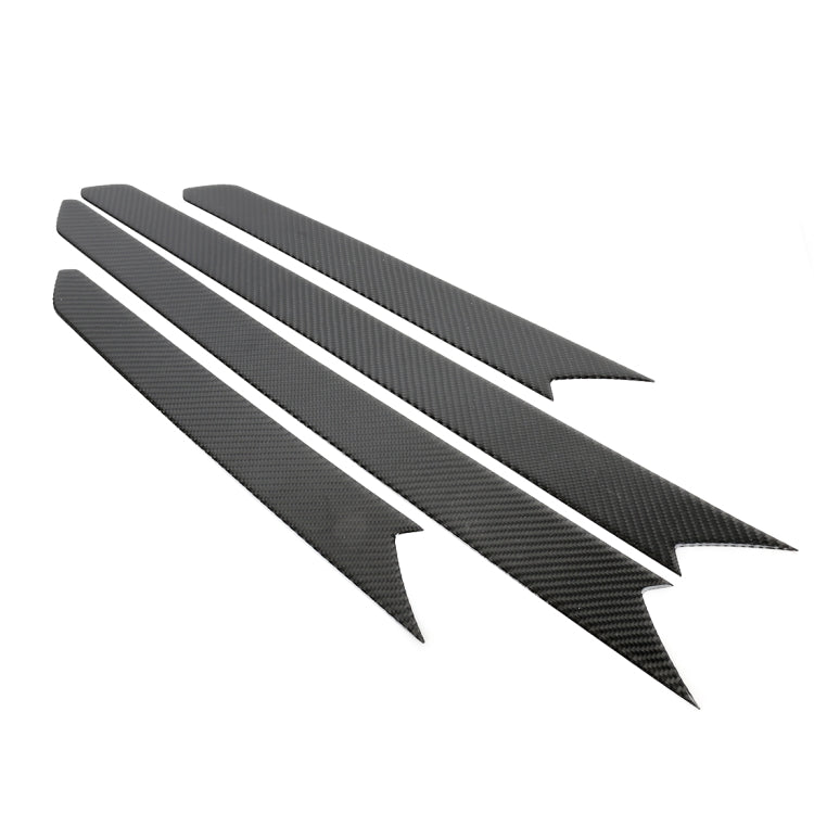 Adesivo decorativo per pannello porta in fibra di carbonio per Volkswagen Tiguan L, Door Panel