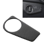 Adesivo decorativo per pannello interruttori fari in fibra di carbonio per auto per Volkswagen Tiguan L, configurazione bassa, Headlight Switch, Low Configuration