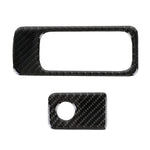 Adesivo decorativo per maniglia portaoggetti per sedile passeggero anteriore in fibra di carbonio per auto per Volkswagen Tiguan L, Front Passenger Seat Storage Handle