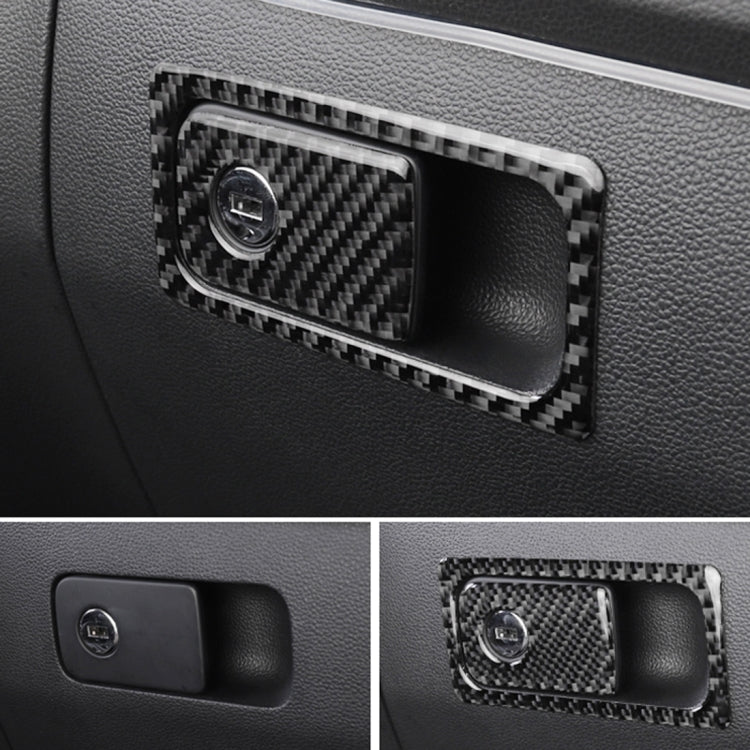 Adesivo decorativo per maniglia portaoggetti per sedile passeggero anteriore in fibra di carbonio per auto per Volkswagen Tiguan L, Front Passenger Seat Storage Handle