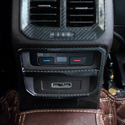 Adesivo decorativo per telaio uscita aria posteriore in fibra di carbonio per auto per Volkswagen Tiguan L, Rear Air Outlet