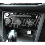 Adesivo decorativo per pannello aria condizionata in fibra di carbonio per auto per Volkswagen Tiguan L, configurazione bassa, Air Conditioning Panel, Low Configuration