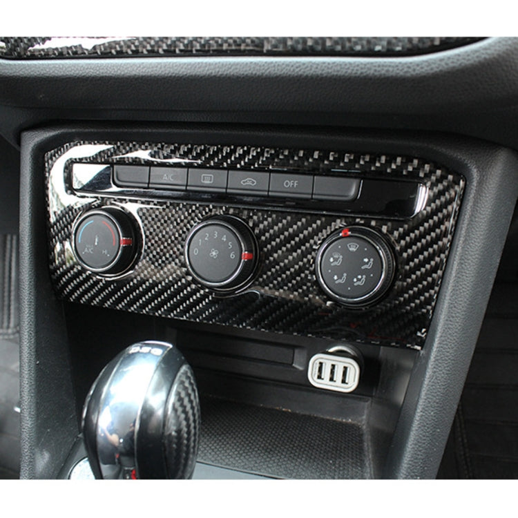 Adesivo decorativo per pannello aria condizionata in fibra di carbonio per auto per Volkswagen Tiguan L, configurazione bassa, Air Conditioning Panel, Low Configuration