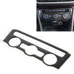 Adesivo decorativo per pannello aria condizionata in fibra di carbonio per auto per Volkswagen Tiguan L, configurazione alta, Air Conditioning Panel, High Configuration