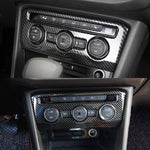 Adesivo decorativo per pannello aria condizionata in fibra di carbonio per auto per Volkswagen Tiguan L, configurazione alta, Air Conditioning Panel, High Configuration
