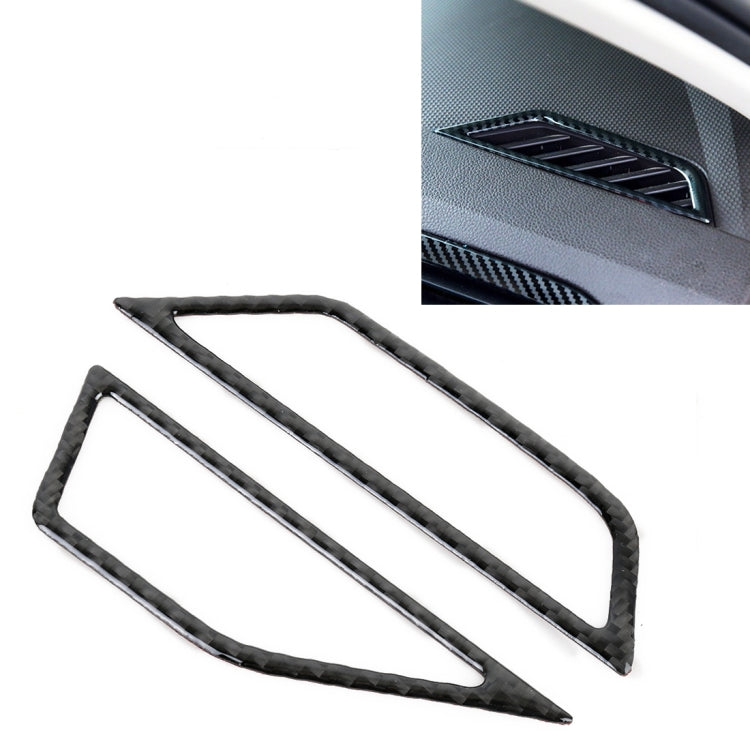 Adesivo decorativo per cornice presa d'aria per cruscotto in fibra di carbonio per auto per Volkswagen Tiguan L, Dashboard Air Outlet