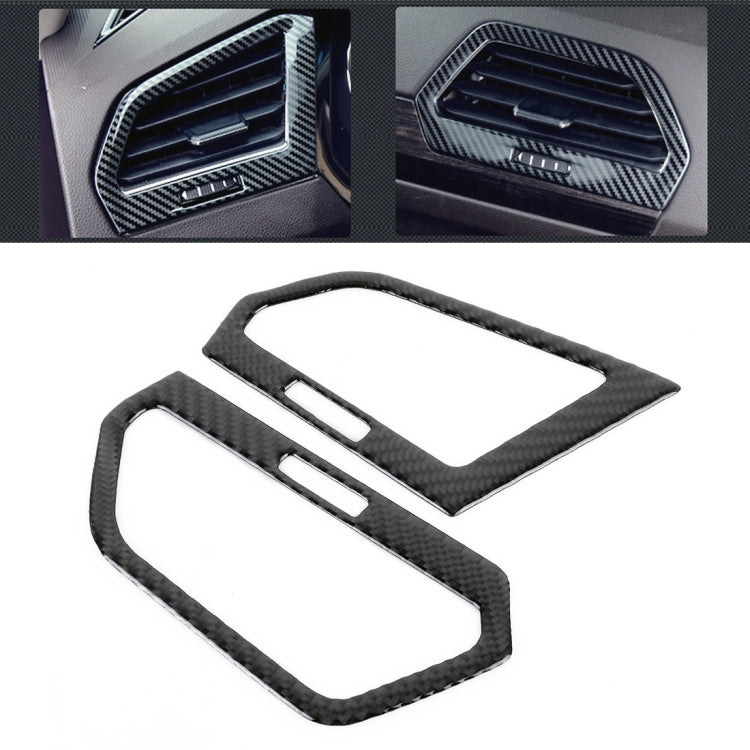 Adesivo decorativo per telaio uscita aria laterale con controllo centrale in fibra di carbonio per Volkswagen Tiguan L, Central Control Side Air Outlet