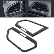 Adesivo decorativo per telaio uscita aria laterale con controllo centrale in fibra di carbonio per Volkswagen Tiguan L, Central Control Side Air Outlet