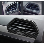 Adesivo decorativo per telaio uscita aria laterale con controllo centrale in fibra di carbonio per Volkswagen Tiguan L, Central Control Side Air Outlet