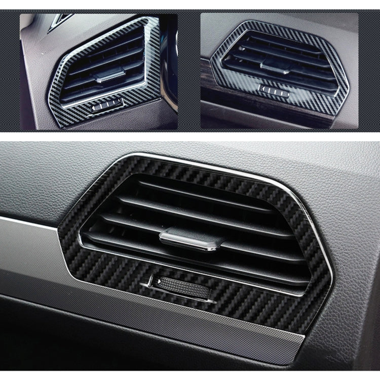 Adesivo decorativo per telaio uscita aria laterale con controllo centrale in fibra di carbonio per Volkswagen Tiguan L, Central Control Side Air Outlet