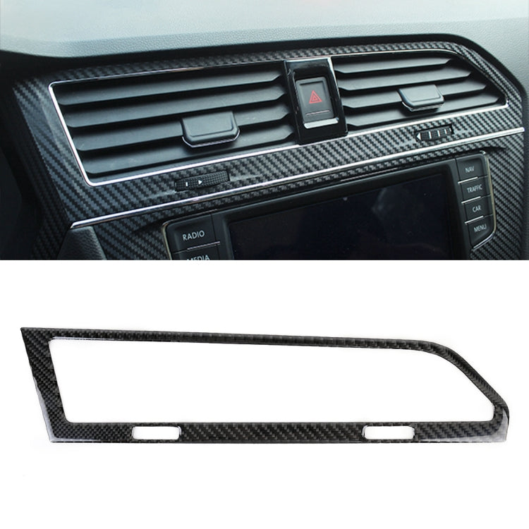Adesivo decorativo per telaio di uscita aria con controllo centrale in fibra di carbonio per auto per Volkswagen Tiguan L, Central Control Air Outlet