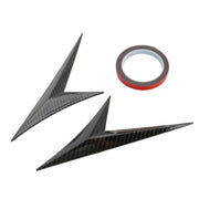 Adesivo per ala laterale parafango modificato Adesivo decorativo per carrozzeria con branchia di squalo laterale lama per Honda Civic di decima generazione, fibra di carbonio, Carbon Fiber