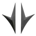 Adesivo per ala laterale parafango modificato Adesivo decorativo per carrozzeria con branchia di squalo laterale lama per Honda Civic di decima generazione, fibra di carbonio, Carbon Fiber