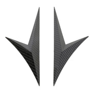 Adesivo per ala laterale parafango modificato Adesivo decorativo per carrozzeria con branchia di squalo laterale lama per Honda Civic di decima generazione, fibra di carbonio, Carbon Fiber