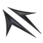 Adesivo per ala laterale parafango modificato Adesivo decorativo per carrozzeria con branchia di squalo laterale lama per Honda Civic di decima generazione, fibra di carbonio, Carbon Fiber