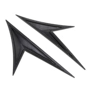 Adesivo per ala laterale parafango modificato Adesivo decorativo per carrozzeria con branchia di squalo laterale lama per Honda Civic di decima generazione, fibra di carbonio, Carbon Fiber