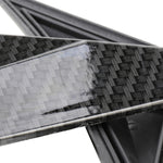 Adesivo per ala laterale parafango modificato Adesivo decorativo per carrozzeria con branchia di squalo laterale lama per Honda Civic di decima generazione, fibra di carbonio, Carbon Fiber